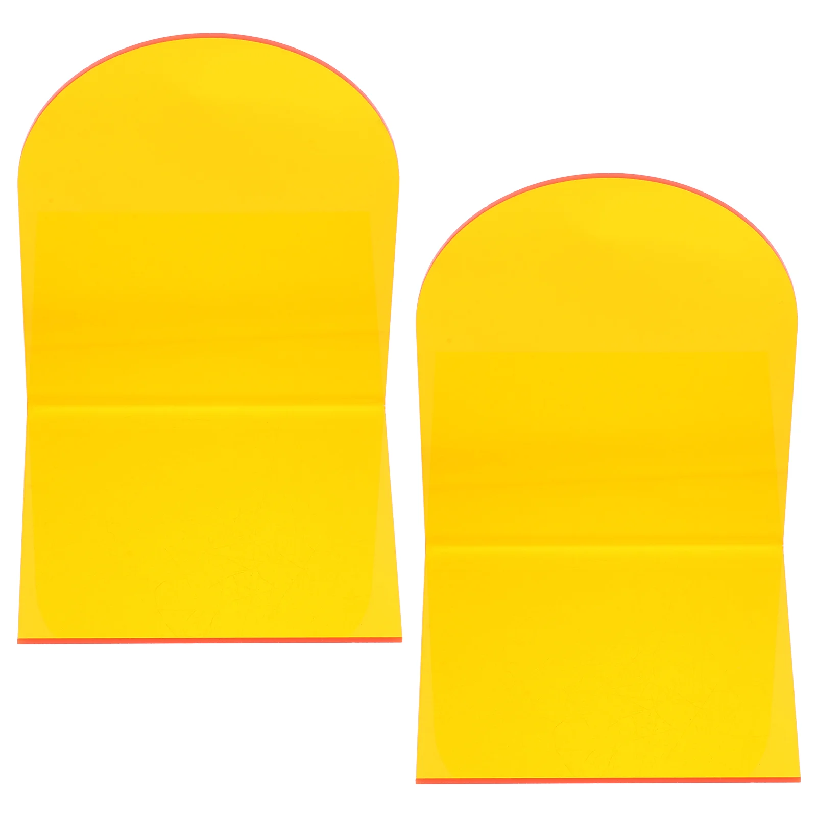 2 Pcs File Organizer Bookends Decorative Stand Books Exquisite Acrylic Clear Office Shelf