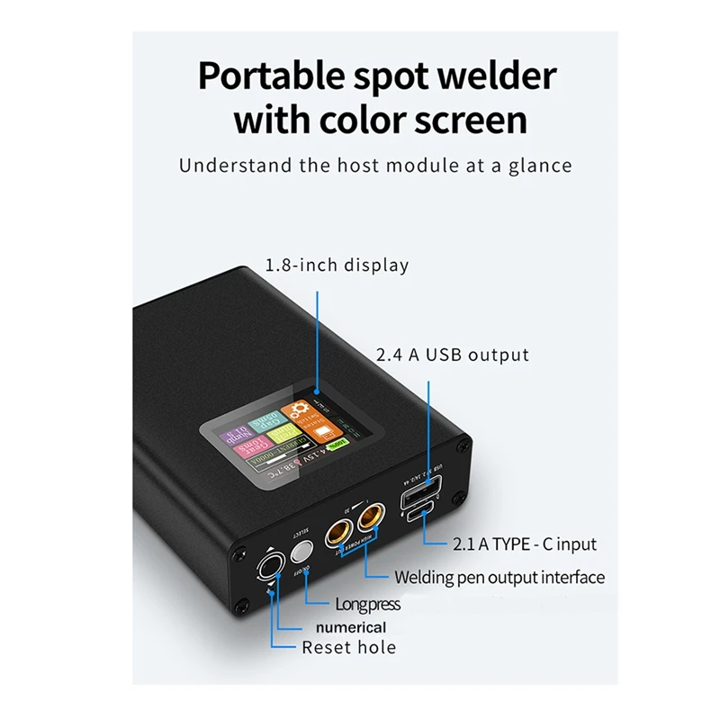 Mobile Phone Battery Spot Welding Machine 30 Stalls Adjustable Portable Handheld Digital Display Spot Welder DIY Kit