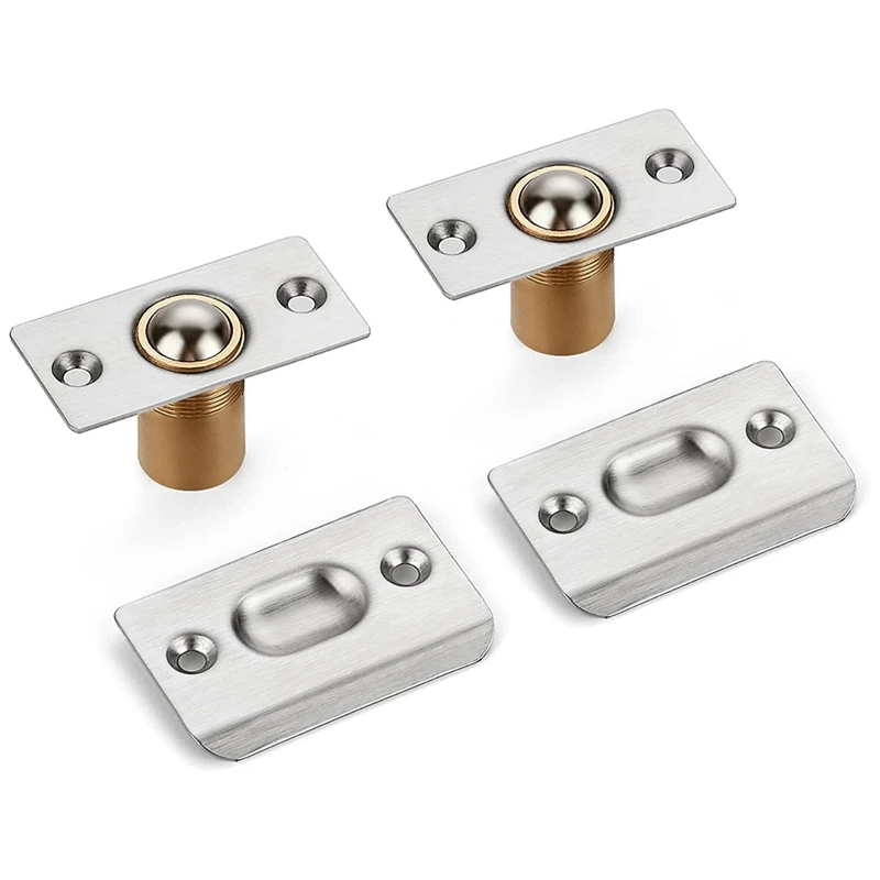 Chiusura per porta a sfera regolabile ABAE, chiusura per porta con cuscinetto a sfera per armadio, porta di chiusura per porte interne, confezione da 4