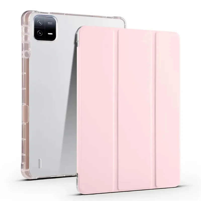 Capa inteligente transparente de TPU macio para Xiaomi Pad 7 Ultra 2025 capa de 14 polegadas com suporte para lápis