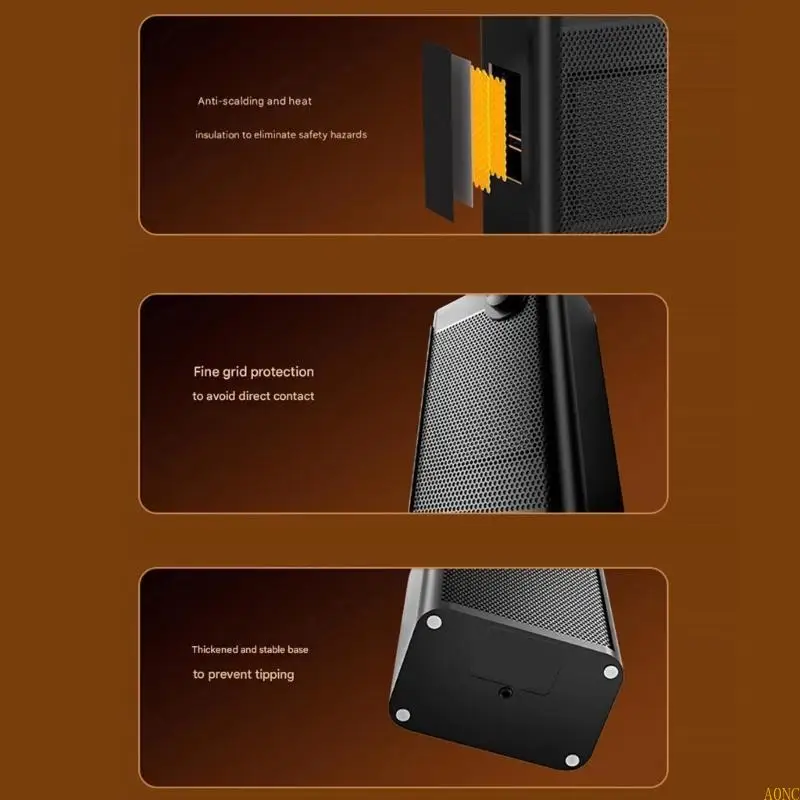 A0NC 빠른 난방 전기 장치 110V 난방 팬 사무실 침실 데스크탑 바닥