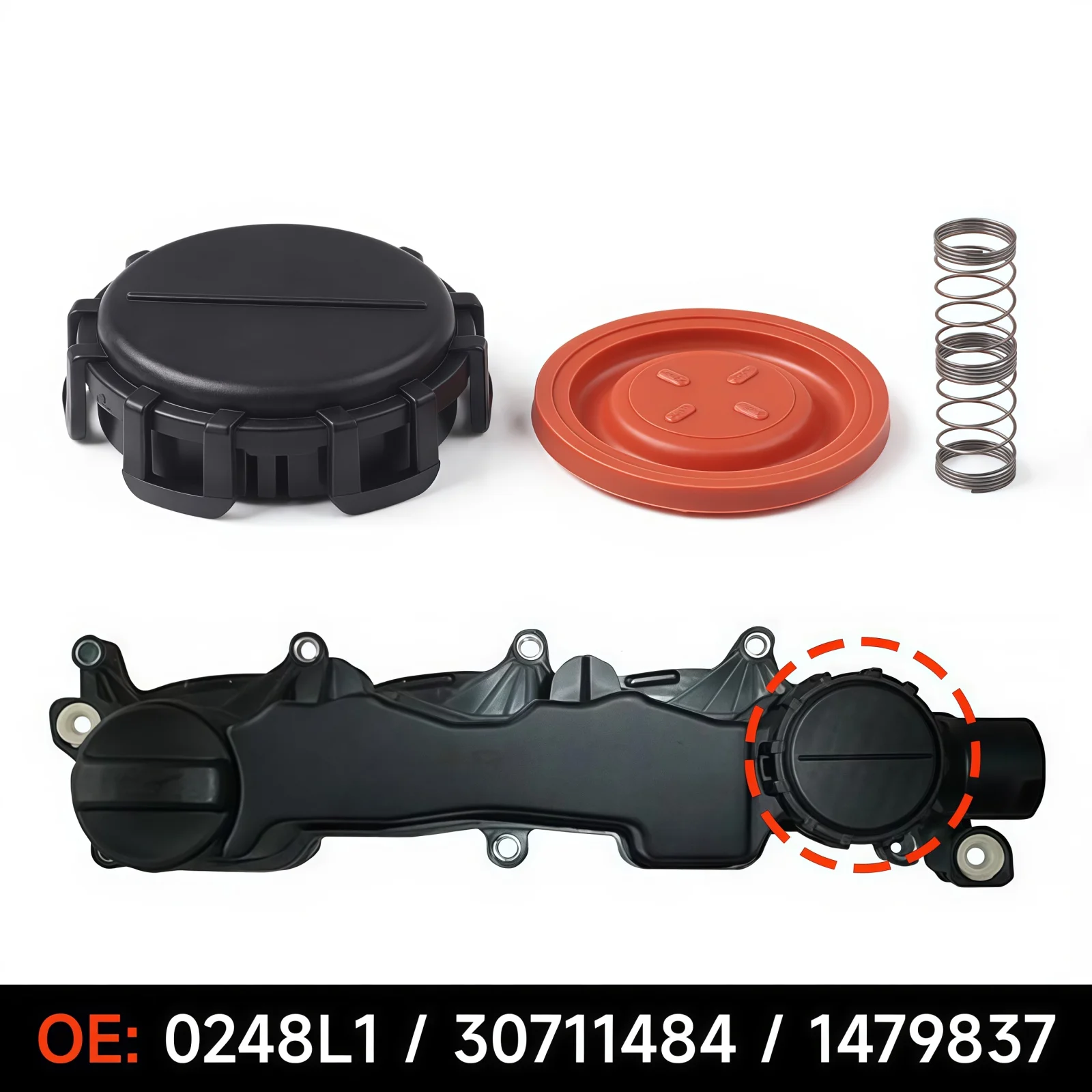 

Car PCV Valve Cover Kit For Ford C-MAX Fiesta VI Focus II Fusion Citroen Berlingo C2 C3 C4 Volvo Membrane Repair Accessories New