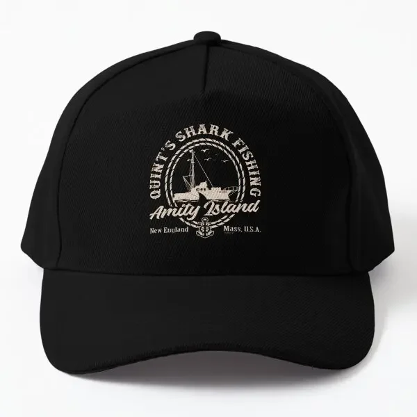 Quint Is Shark Fishing Universal Ucs L  Baseball Cap Hat Printed Sport Snapback Summer Czapka Casual Black Mens Sun Boys Bonnet