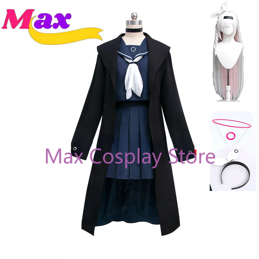 Max Game Anime Cosplay Planetarium Women Girl JK Uniform Trench Coat Headwear Necklace Wig Full Suit Carnival Costume BL