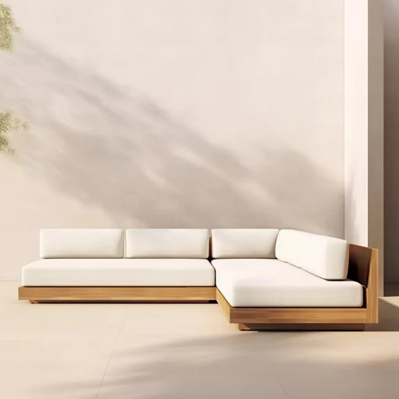 

Courtyard Garden Modern Set Furniture Luxury Wooden Furniture Sofa