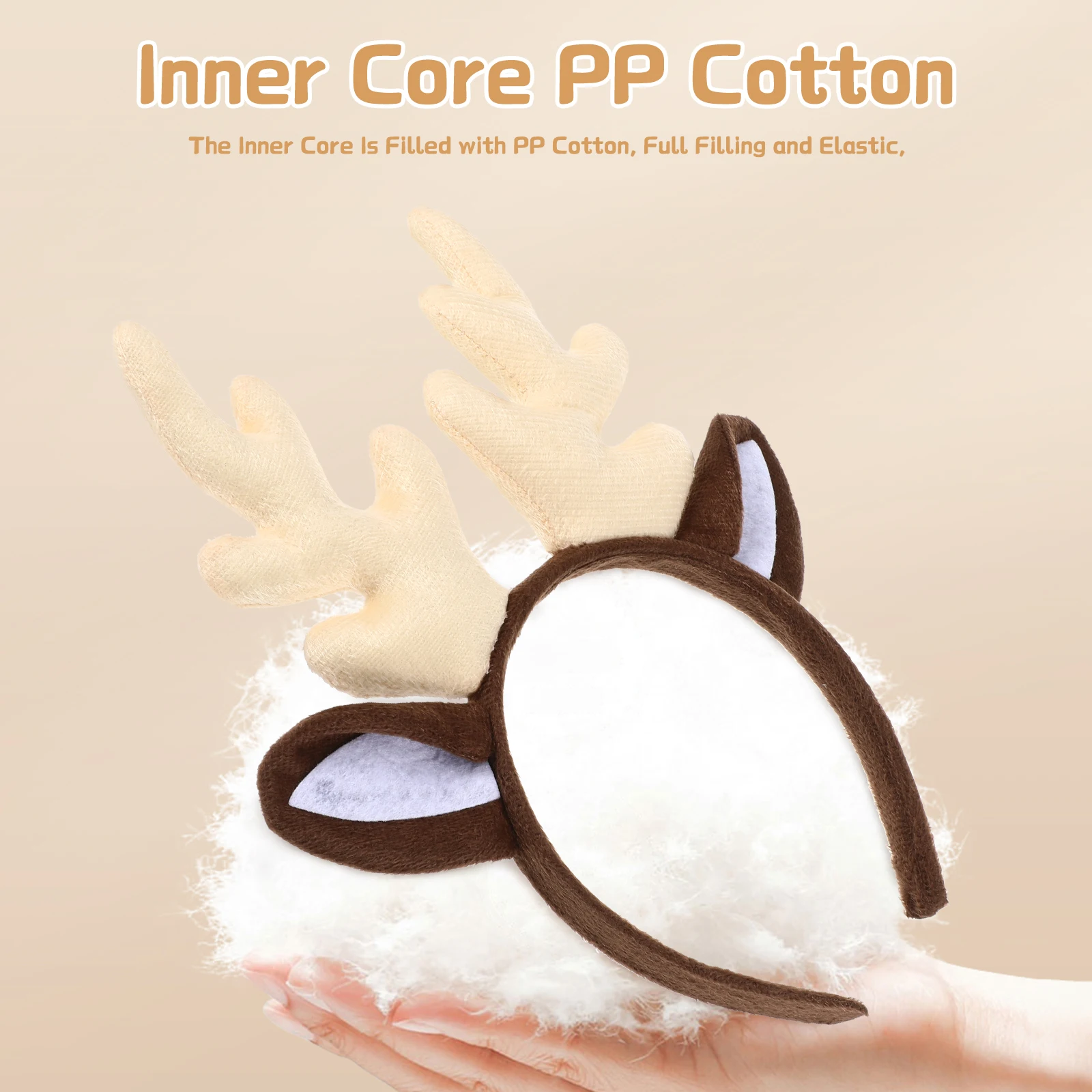 

Christmas Antler Headband Deer Horn Hair Hoops Gifts Sven Ears Kids Xmas Party Prop Photos Long Lasting Comfortable