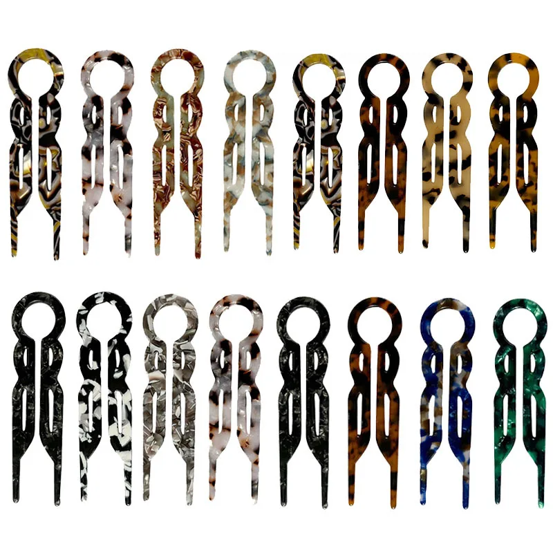 النساء الفرنسية خلات على شكل حرف U مشبك شعر العصي الشعر شوكة الشعر دبابيس الشعر النساء اللحم الحلو الفتيات إكسسوارات الشعر عقال