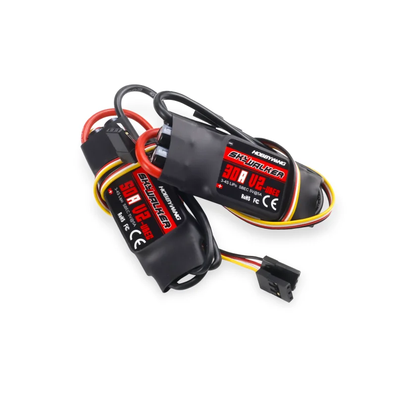 Producto genuino Hobbywing Skywalker V2 15A /20A /40A /60A controlador de velocidad ESC con UBEC para RC FPV Quadcopter RC aviones Drone