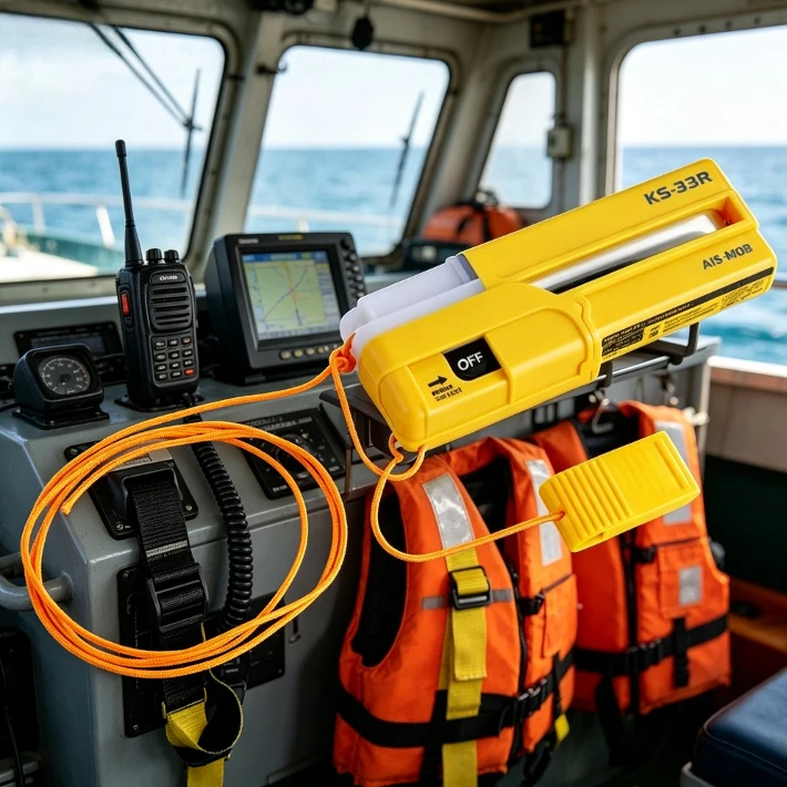 KS-33R Smartfind AIS-MOB GPS Personal Locator Beacon, Marine Tracker Send GPS Target Info for Ship Navigation