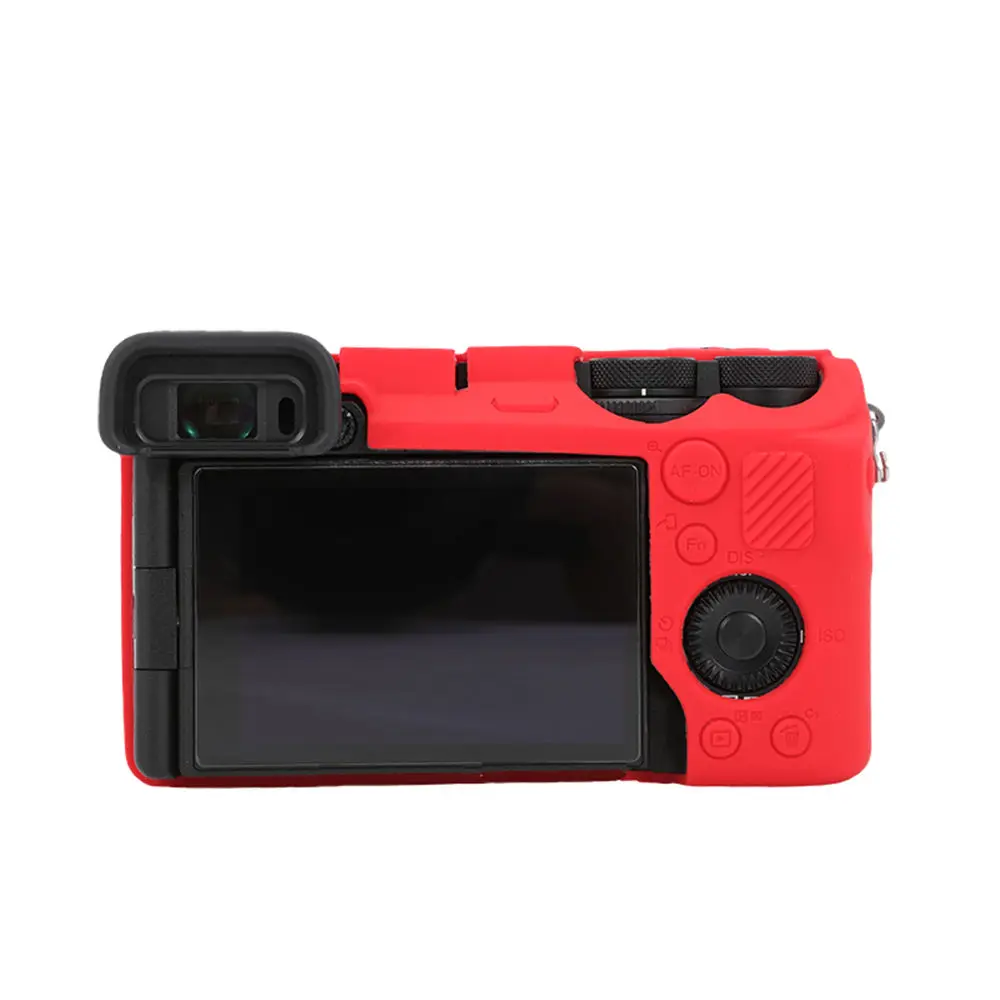 Siliconen Camerahoes Voor Sony Alpha A6700 – Zacht, Rekbaar, Zwart – Beschermt Tegen Krassen En Stof – Met Knopafdekkingen En Statief-toegang
