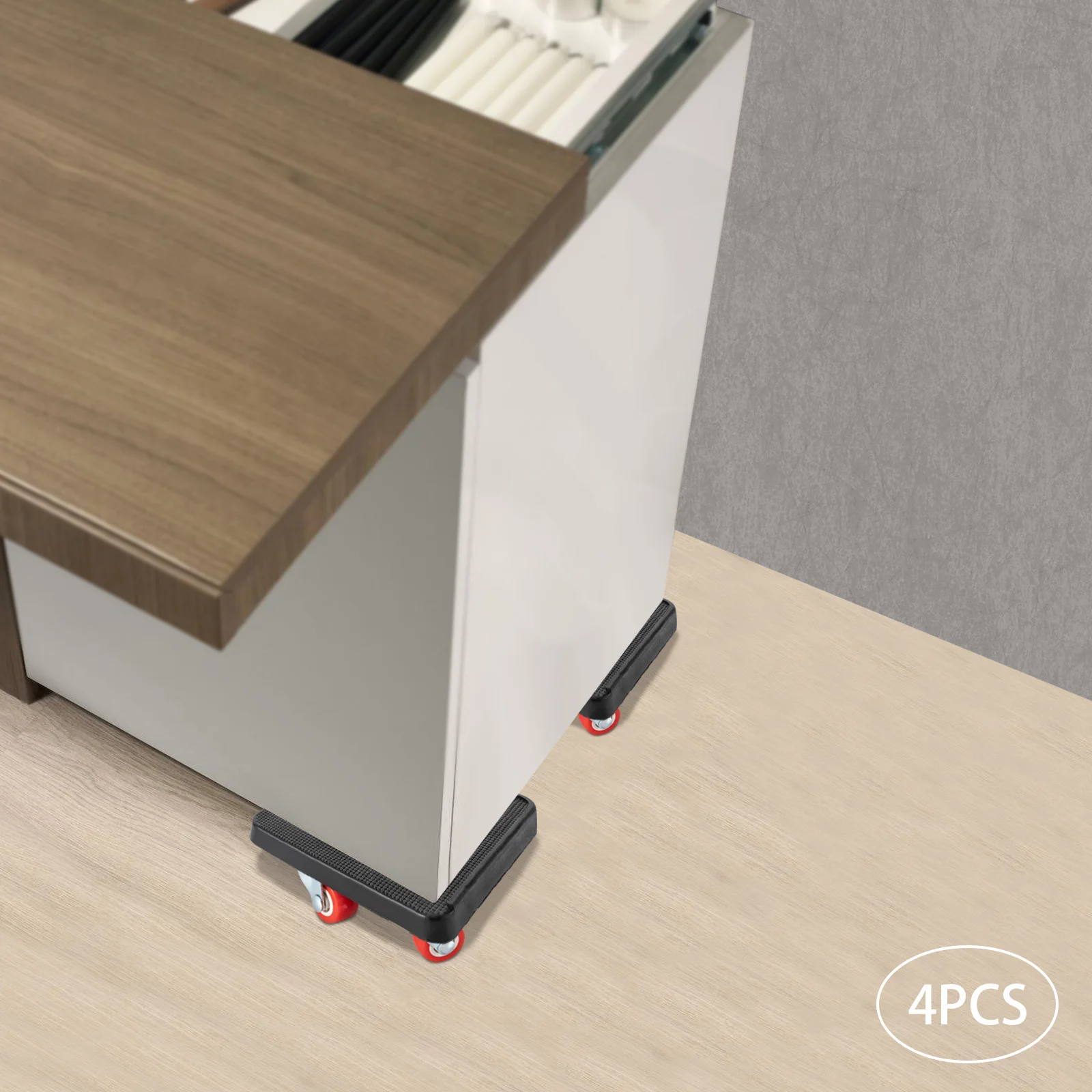 لفات الأثاث مجموعة لفات نقل الأثاث مع 4 قطع منزلقات الحركة أدوات التحويل الثقيلة بحد أقصى لـ 400 كجم قابلة للدوران 360 درجة