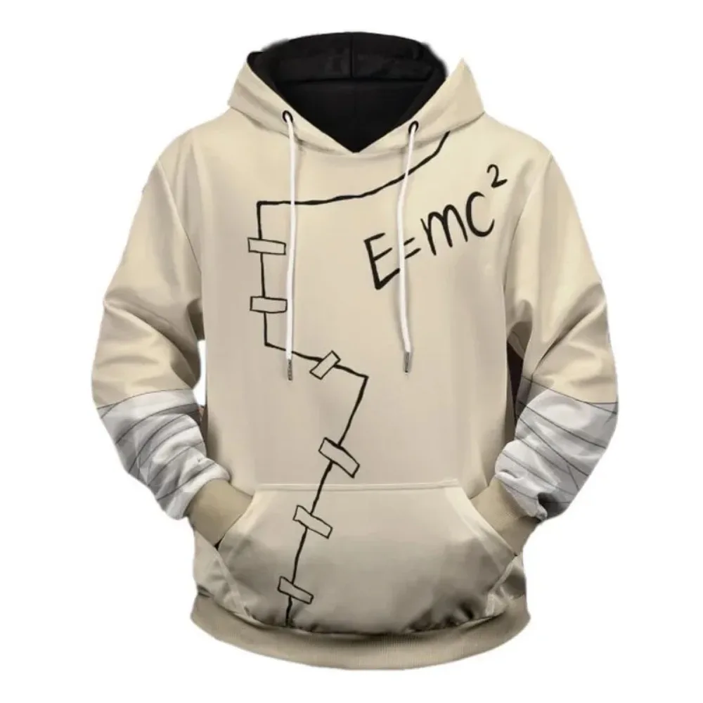 Harajuku Relativistic Physics Formula Personaliz 3D Print Men Autumn-Winter Hooded Sweatshirt Fashion Casual Outdoor Sport Cloth