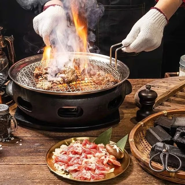 

Commercial Indoor Commercial Barbecue Oven Round BBQ Grill Machine for Charcoal Kebab Grill and Cooking