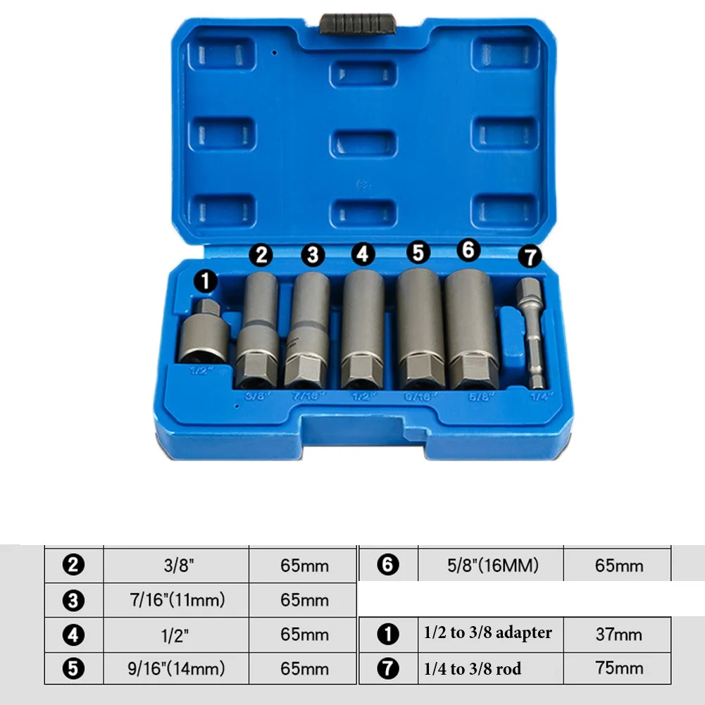 Complete 711Pc Socket Wrench and Extractor Set for Easy Removal of Difficult Nuts and Bolts with Innovative Design