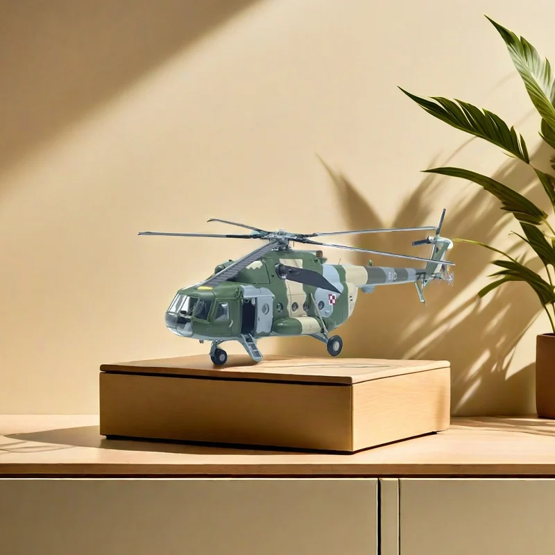 2024New Hot Sale 1:72 Scale Russian MI-8 Transport Helicopter Plastic Simulation Finished Model Static Decoration Souvenir Gifts