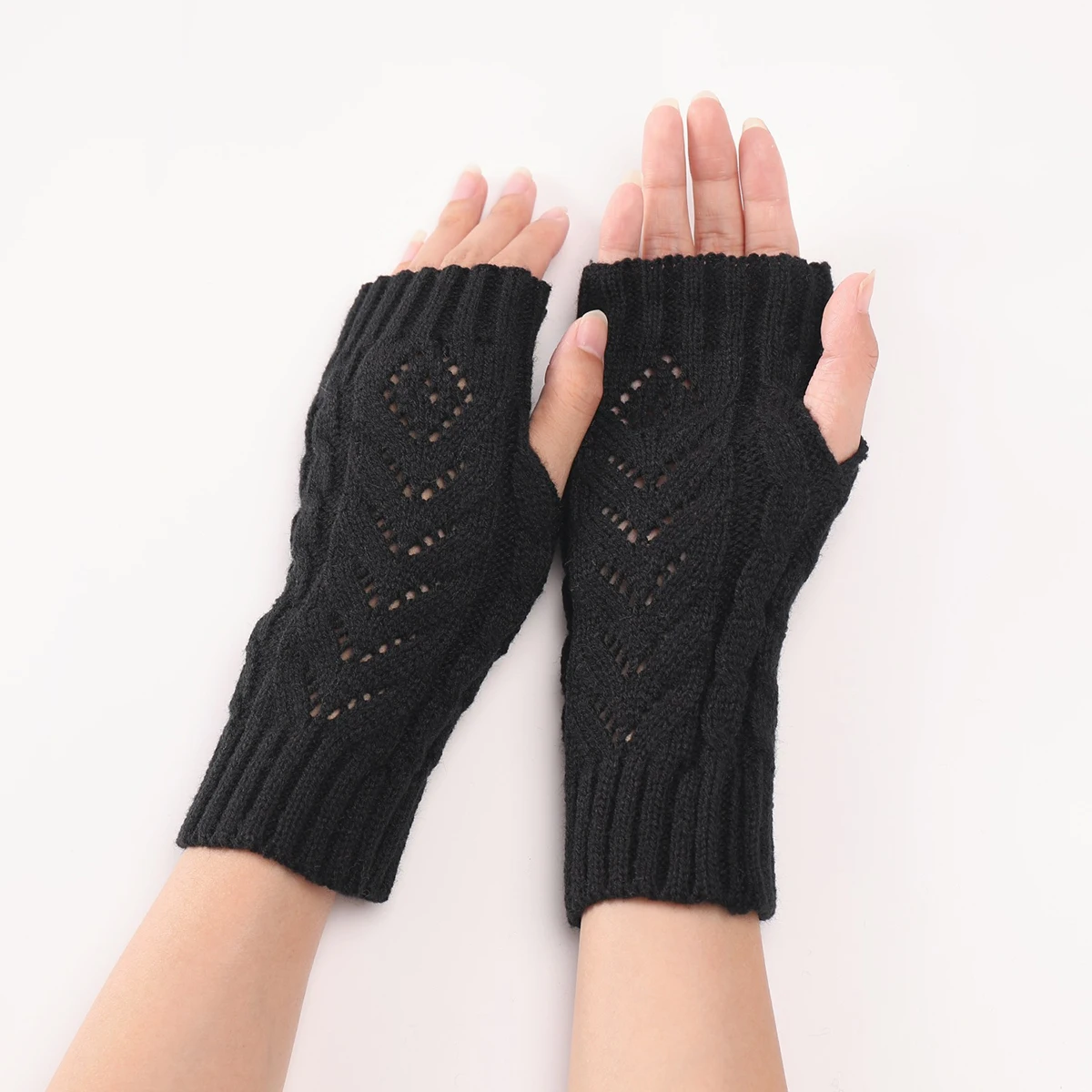 Winter Halb finger Handschuh für Frauen Mädchen weich warm gestrickt finger los Hand Handgelenk wärmer Home Office Herbst handschuhe