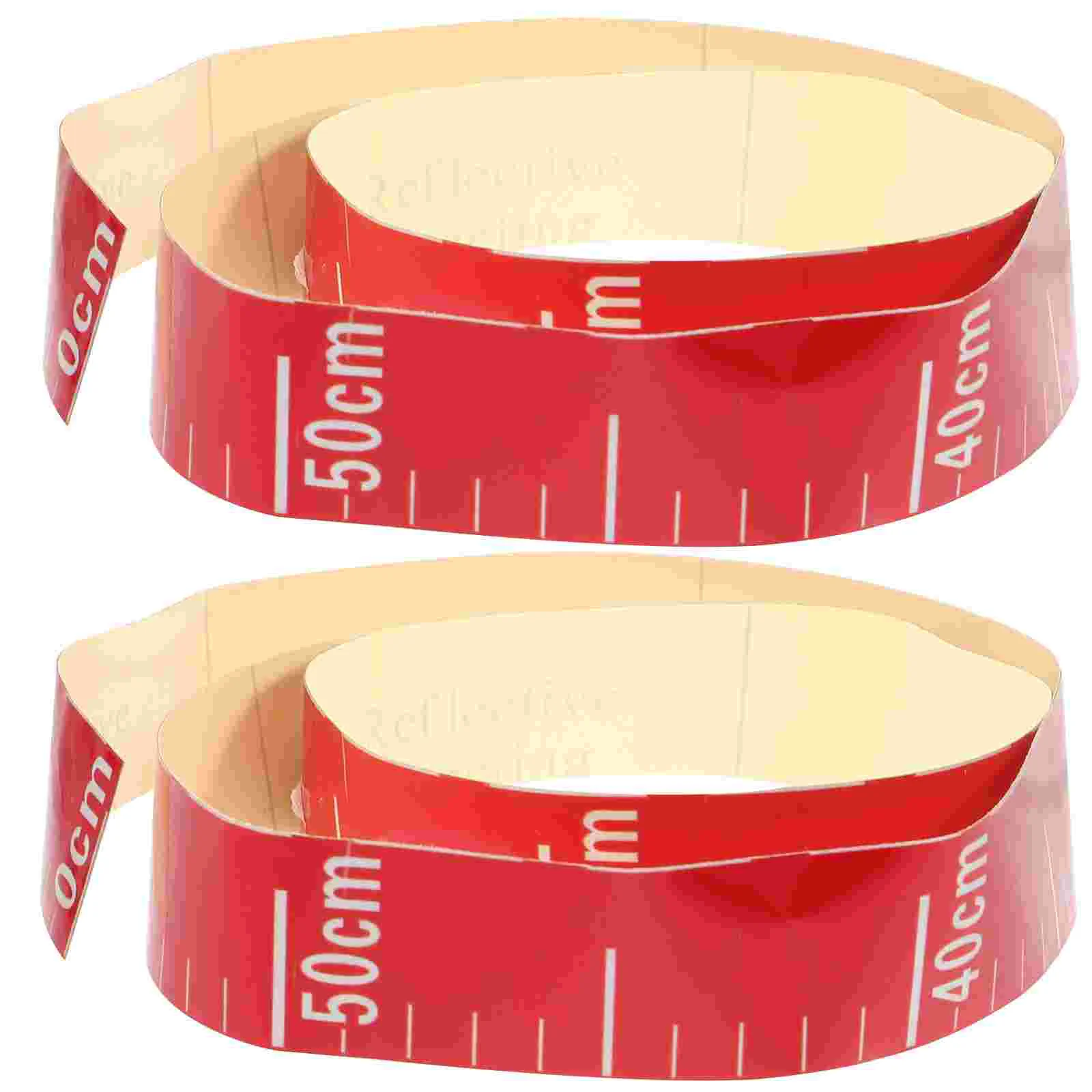 

2 Pcs Water Level Gauge Self Adhesive Measuring Tools Scale Ruler for Swimming Pool Pond Tank Accessories Clear Easy