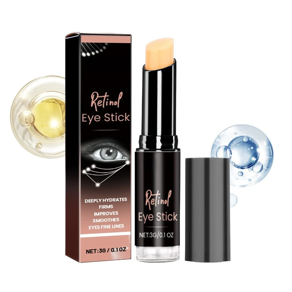 TITOK HOT Retinol Anti Aging Eye Cream Stick Brightening Firming Eye Area Faded Eye Wrinkles Dark Circles 3g Moisturizing Eye Treatment