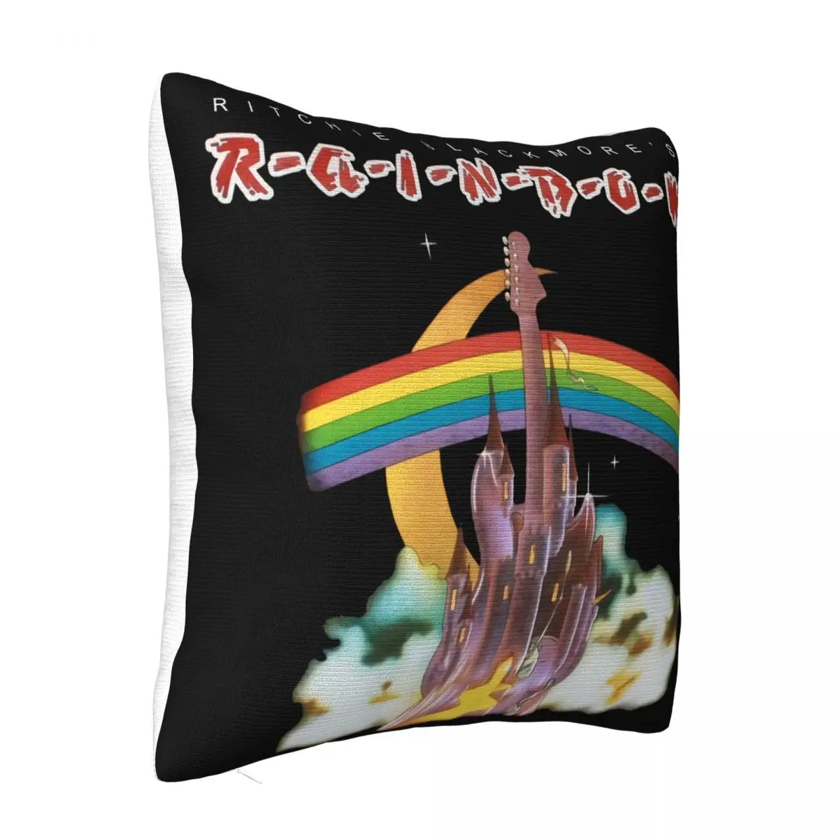 Rainbow Ritchie Blackmore's Rainbow First Album Dio Hard Rock New Black T- Great Quality Personality Pillow Case