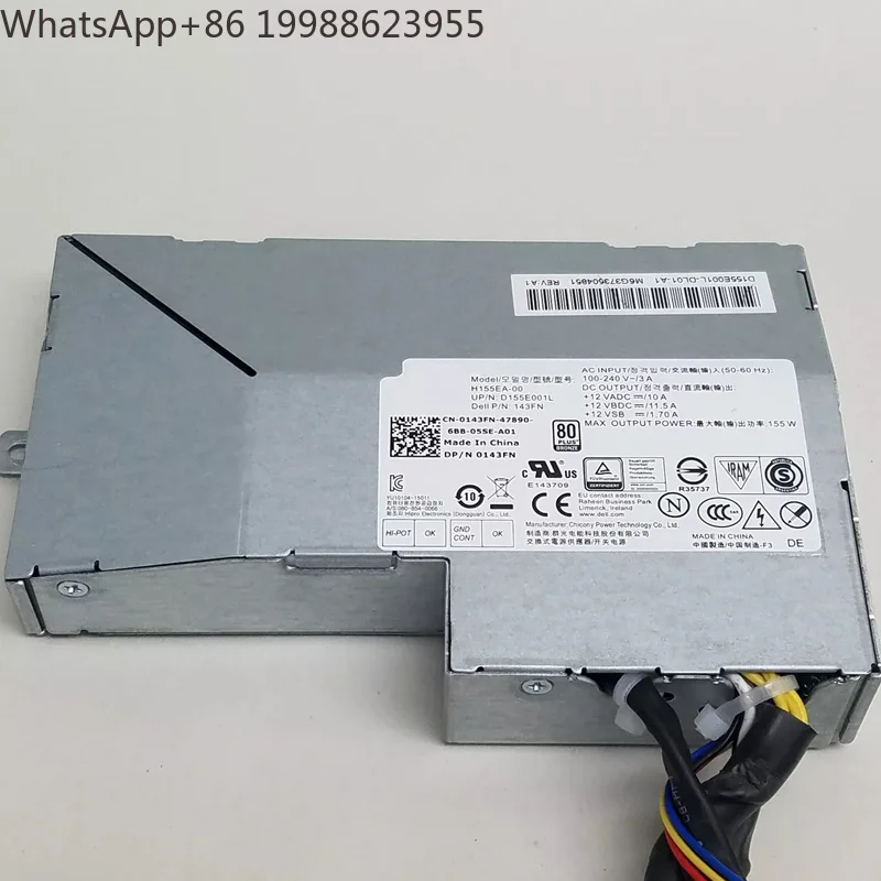 Original 155W For OptiPlex 3240 7440 AIO 18Pin Switching Power Supply H155EA-00 0143FN 143FN 08KT09 8KT09 03PYMT 3PYMT