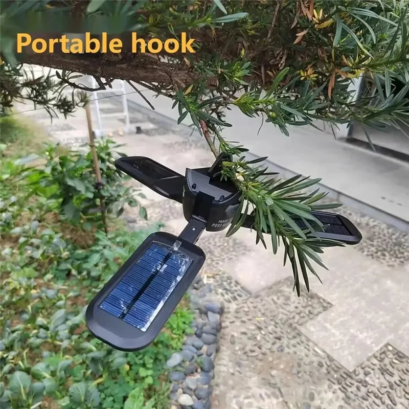 ABLJ Solar Camping Light - USB Rechargeable, High Brightness, Portable For Outdoor, Travel, Emergency, Tent Lighting