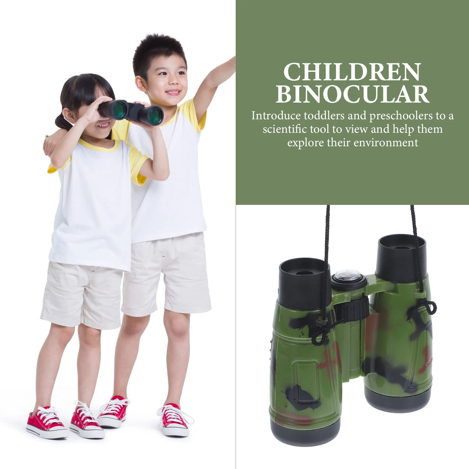 2 Pcs for Adults Telescope Multi-function Kids Camping Plaything Toy Funny Small Camouflage Child