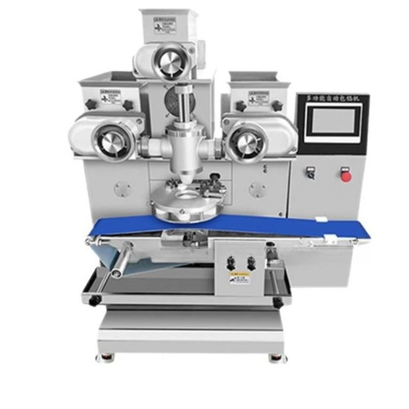 Commercial automatic mooncake production line, flowing heart mochi equipment, egg yolk filling machine