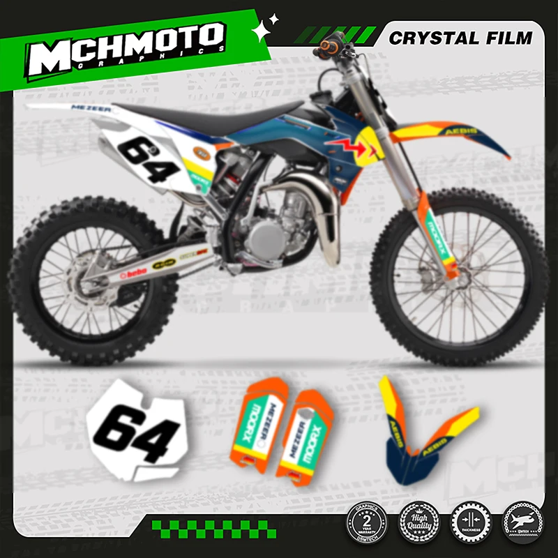 

MCHMFG For KTM 2013 2014 2015 2016 2017 SX85 Motorcycle Fairing Graphics Decal Stickers Kits Number Name Custom