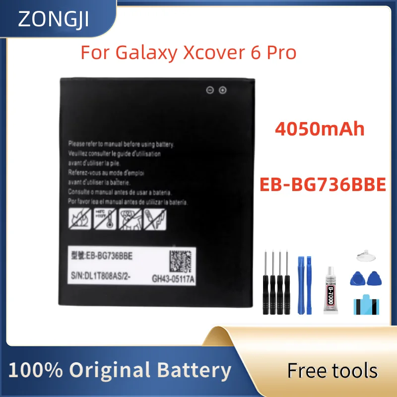 Replacement Battery For Galaxy Xcover Pro Xcover6 Pro EB-BG736BBE Rechargeable Phone Battery 4050mAh