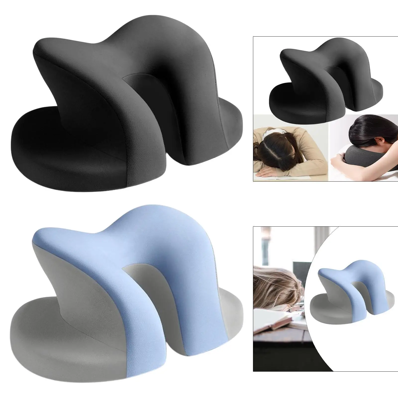 Desk Napping Pillow Soft Wedge Pillow Ergonomic Memory Foam Lumbar Pillow