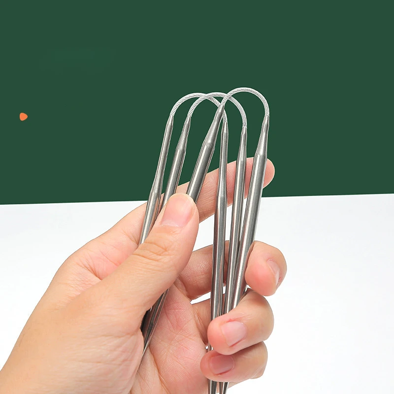 3pcs/Set Circular Knitting Needles Sweater Knitting Needle Tools Small Loop Needle DIY Knitting Needles Kits DIY Tool Accessory