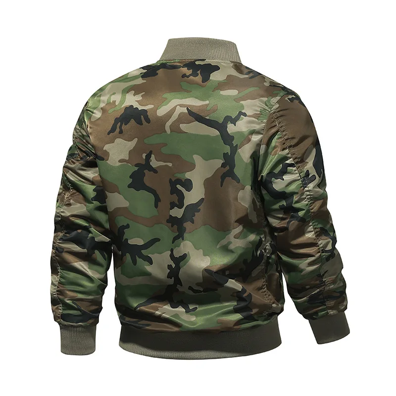 Plus Size Men Bomber Jacket Autumn Winter Warm Jacket Military Tactical Outerwear Zipper Outdoor Motorcycle Jacket Windbreaker