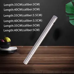 Barbecue Skewers Storage Tube Metal Rolling Pin Reusable for Grills Tools
