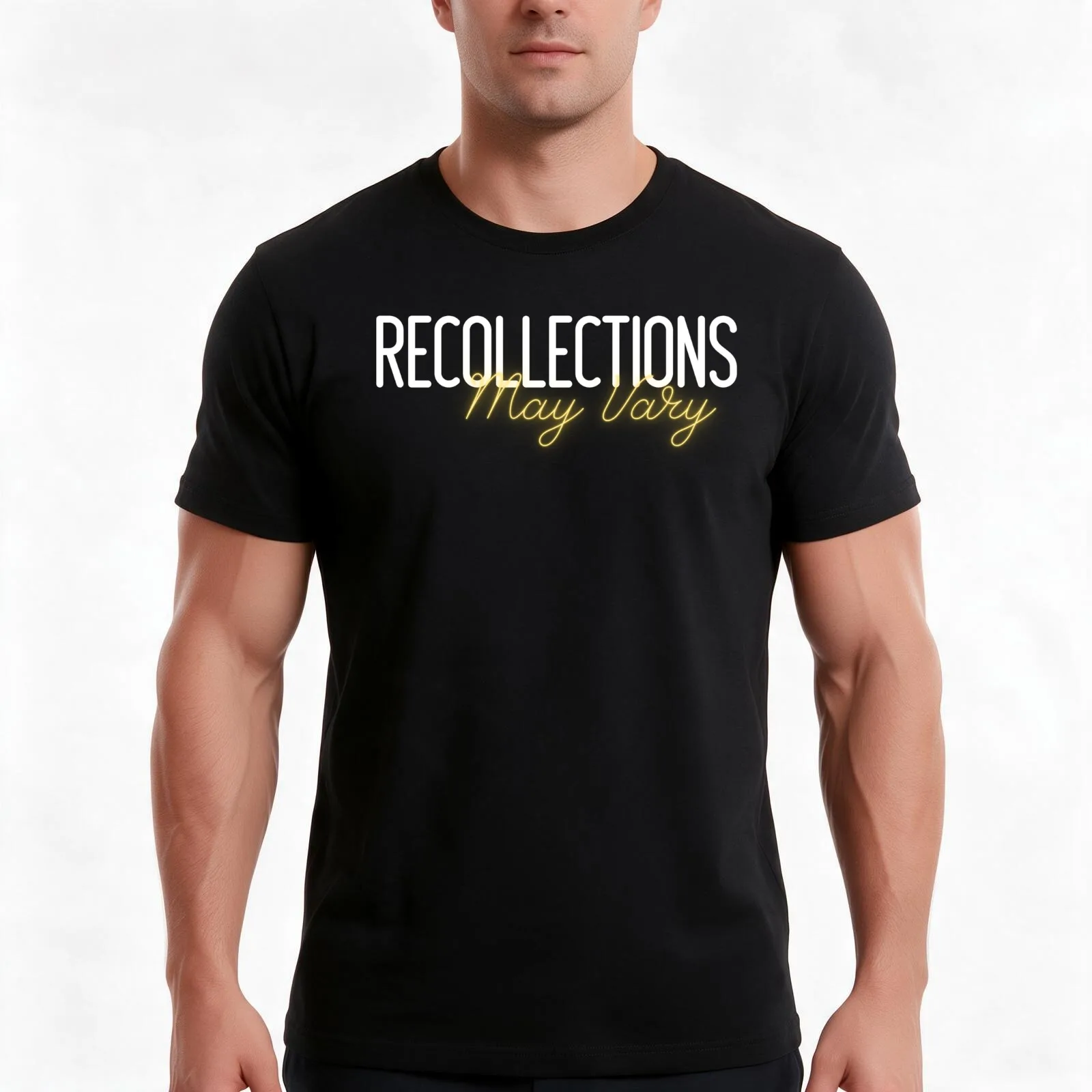 Recollections May Vary/funny quotes gift for women T-Shirt, Summer Casual Cotton Tee, Oversized Streetwear Tops, 100% Cotton