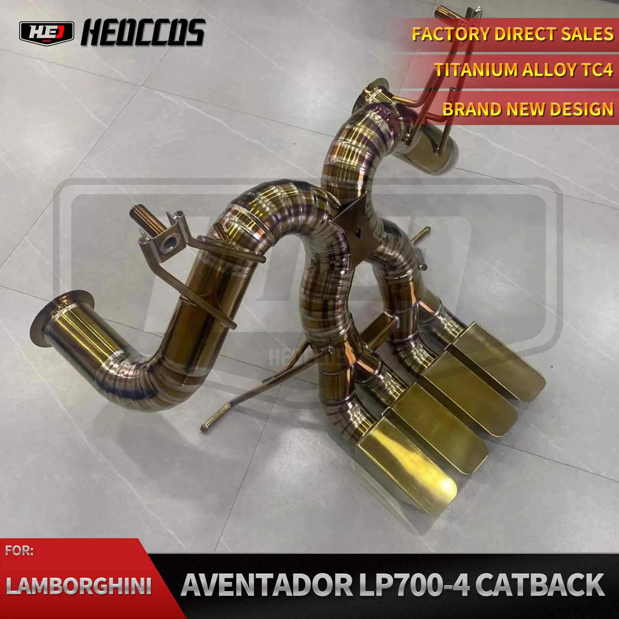 

HEO Catback Exhaust For Lamborghini Aventador LP700 4 6.5 2011-2016 Titanium Exhaust System Muffler Exhaust Catback