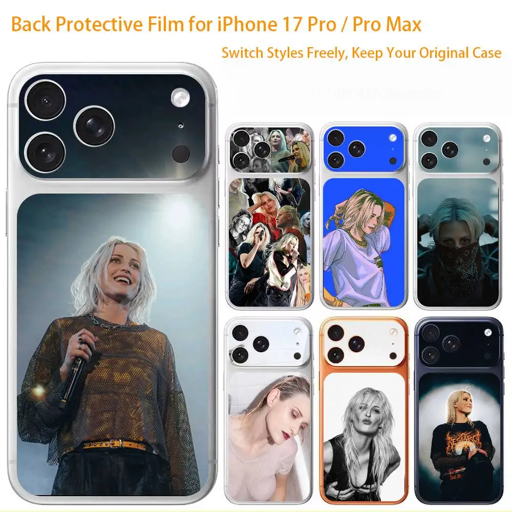 

Emily A-Armstrong Rock Premium Skin Wrap for iPhone 17 Pro/Max, Back Frame Camera Protective Decal (Not Case)