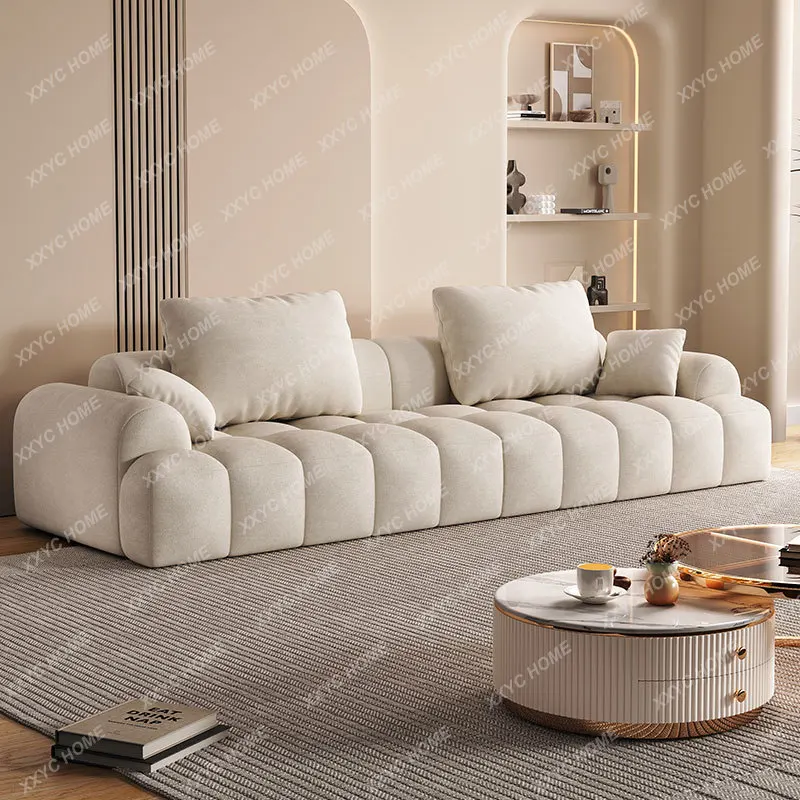 

Sofa Small Apartment Living Room Cloud Cotton Candy Sofa Modern Minimalist Puff Sofa