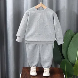 2Pcs Tracksuit Children Boys Girls Casual Clothes Sets Baby Kids Sports Sweatshirt Pants Outfits 1-16 Yrs Children Sweatsuits