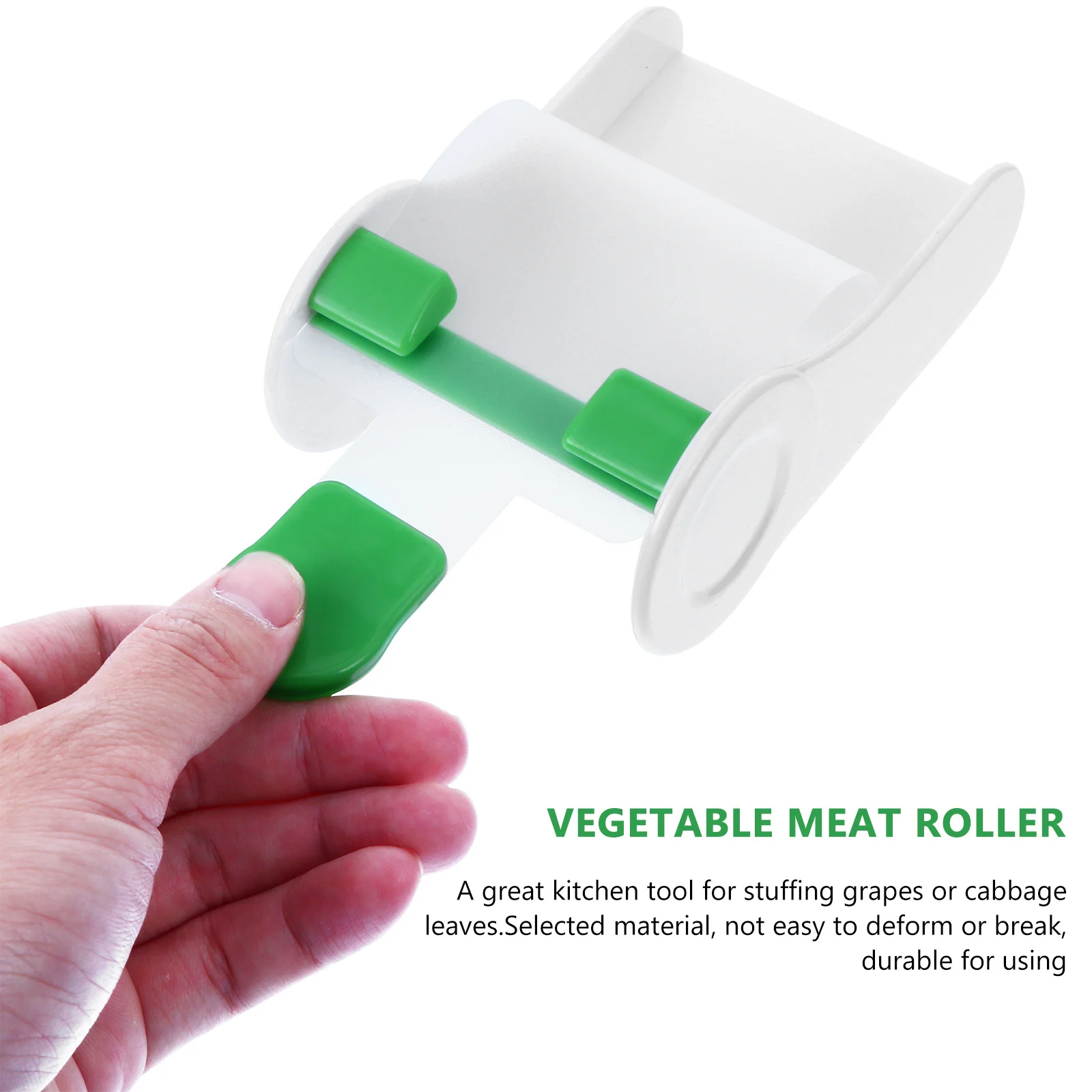 

1Pcs Nonslip Food Roller Simple Sushi Machine Lightweight Rolling Mold for Grape Cabbage Leaves Kitchen Supply Green