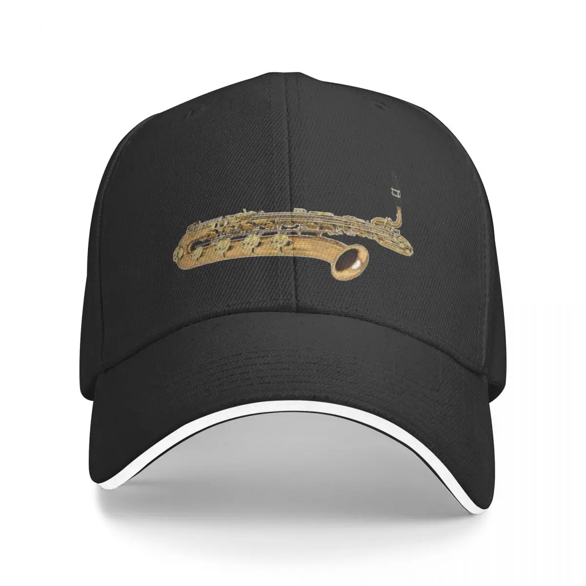 Big Baritone Saxophone Baseball Cap Hood fashionable Sunscreen Women's Golf Clothing Men's