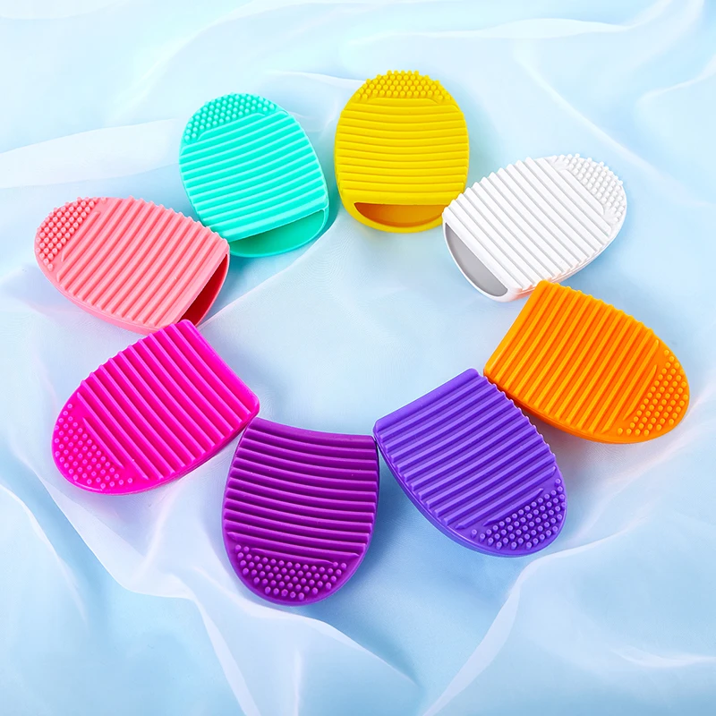 실리콘 메이크업 브러쉬, 클리닝 패드, 매트 브러쉬, 세척 도구, 눈썹 브러쉬, 1 개