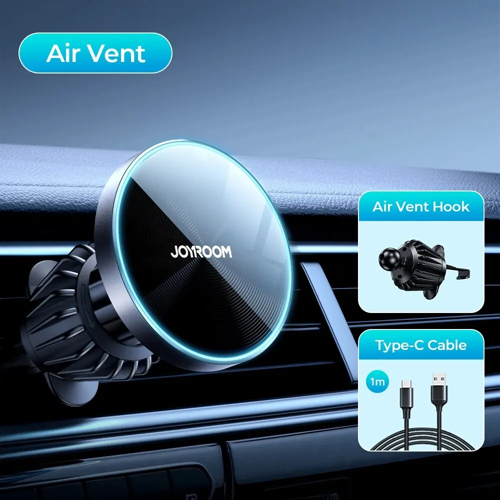 Joyroom Magnetische Auto Telefoon Mount Draadloze Snelle Autolader Voor Iphone Houder 15W Magnetische Auto Telefoon Houder Mount Draadloze
