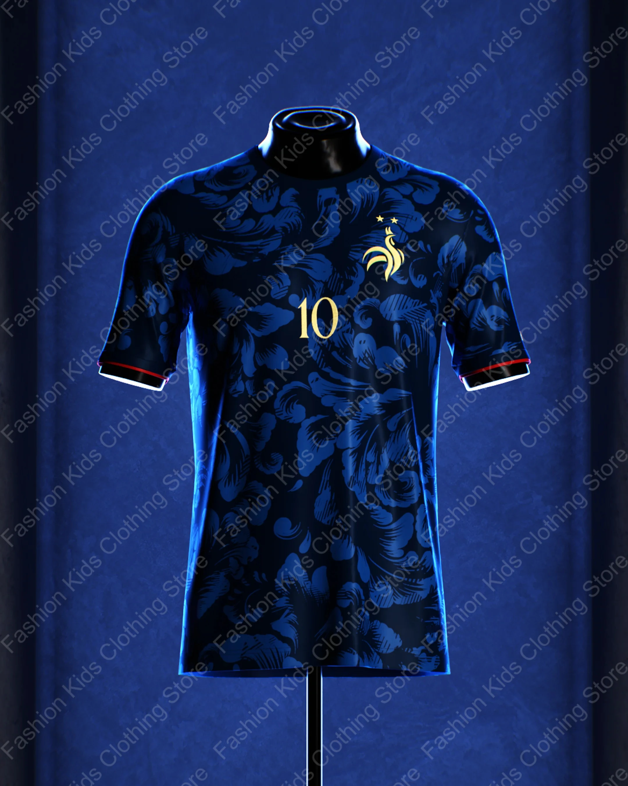 2024 New Arrival Blue France #10 Special Edition Jersey Football Jersey For Adults Kids Summer Soccer Training Tops Clothing