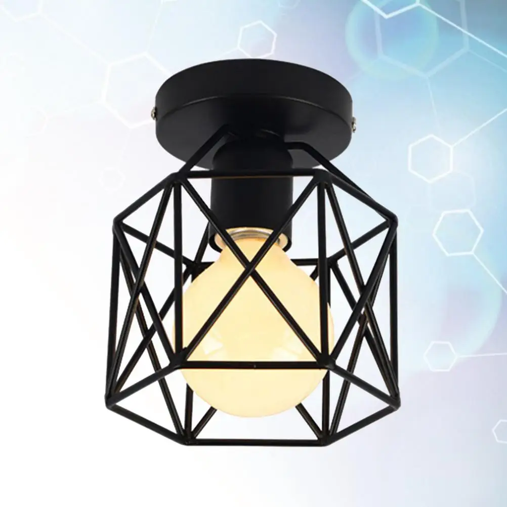 Creative Iron Ceiling Light Industrial Ceiling Light Fixture Aisle Corridor Lamp Light (With Light Blub)