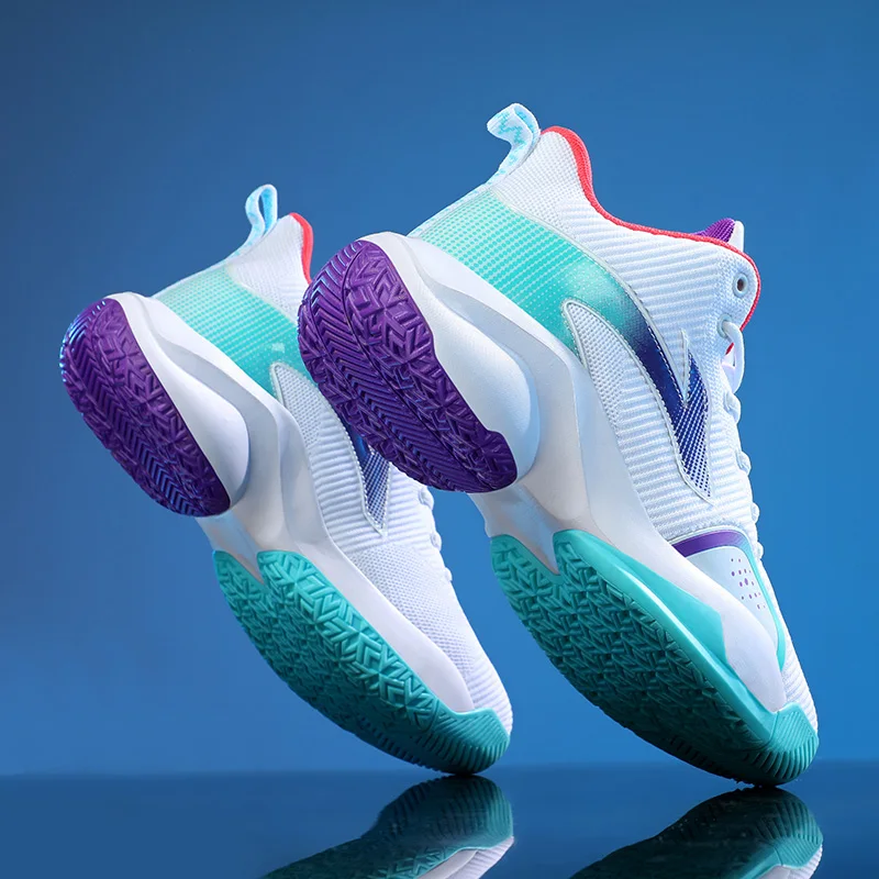 

Men's Sport Shoes Summer Lightweight Breathable Basketball Training Sneakers Shock Absorption Fashion Casual Shoes for Teens