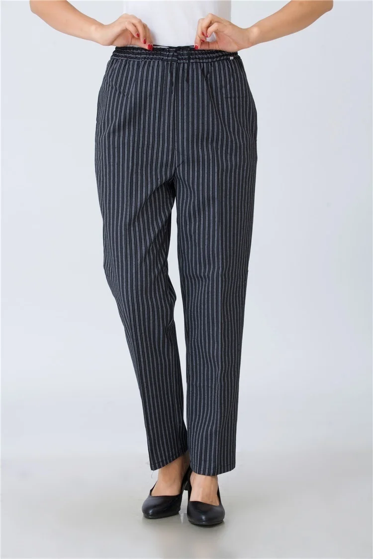 Đầu Bếp Quần Đầu Bếp Kẻ Sọc Stripetrousers Nữ Nấu Đồng Nhất