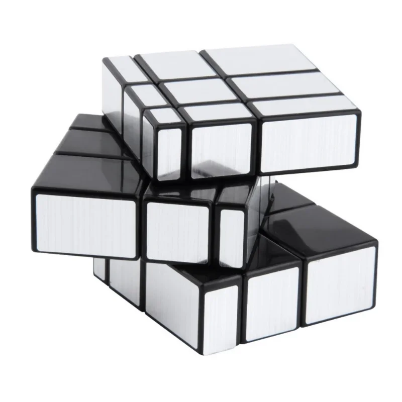 Cubo a specchio 2x2 3x3 Cubo antistress in oro e argento Forma speciale Cubo di velocità Giocattolo puzzle Puzzle per bambini Giocattolo regalo