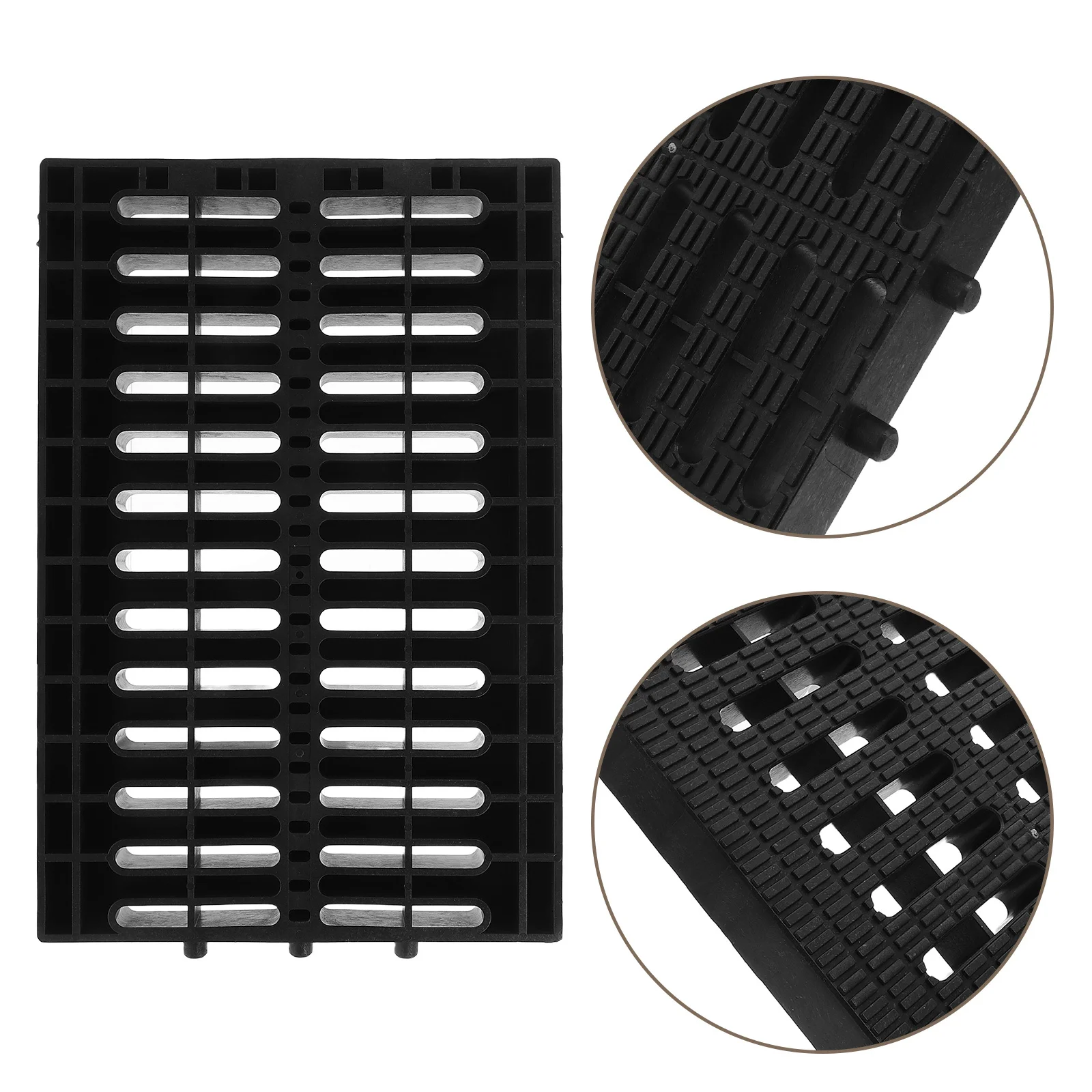 

Drainage Grate Plastic Trench Cover For Garage Yard Garden Channel Outdoor Drain Grid Heavy Duty Waterproof Anti-Clog
