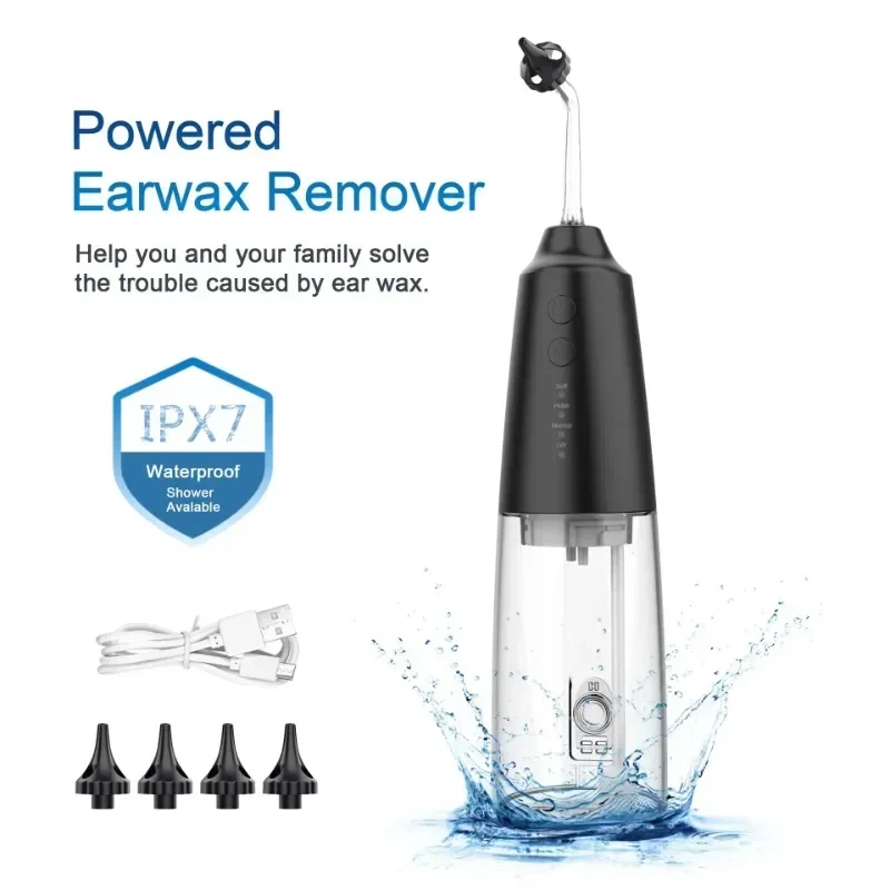 Handheld Portable Earwax Cleaning 300ml Water Tank Earwax Removal Electric Earwax Cleaning