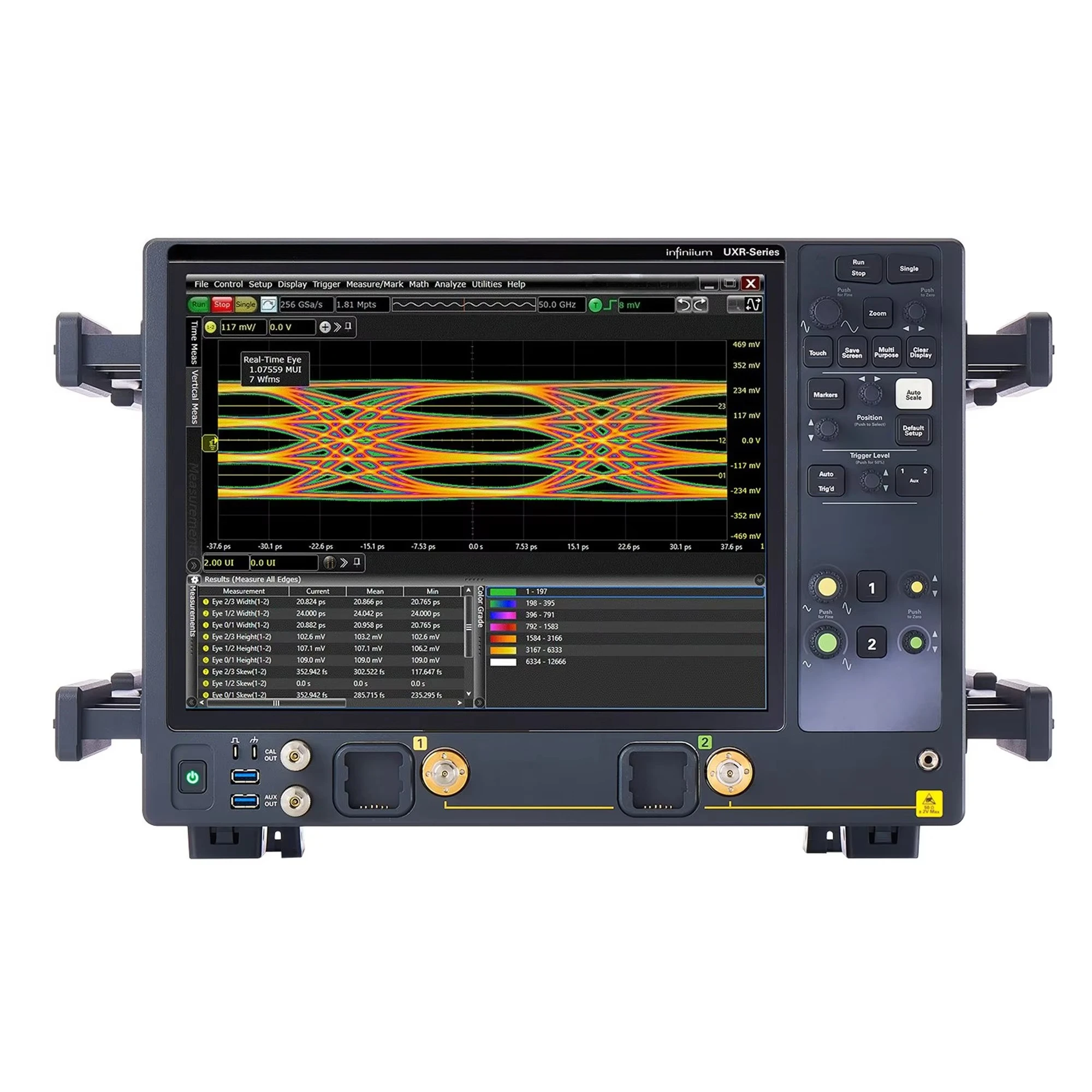 UXR0402BP Infiniium UXR Series Oscilloscope: 40 GHz, 2-channel, 1mm Input